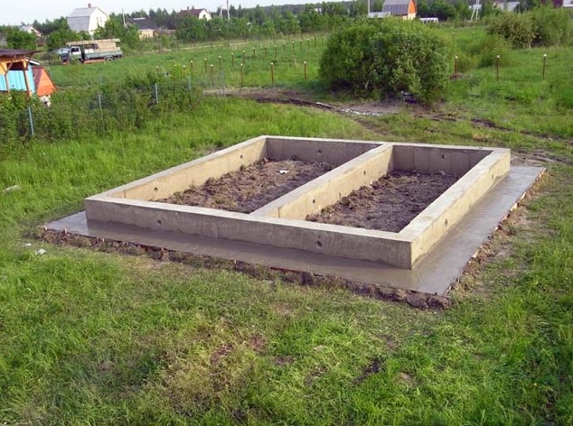 Пример ленточного фундамента для бани Пример ленточного фундамента для бани